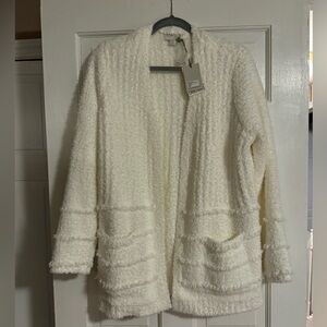 Barefoot dreams, cozy, chic boardwalk cardigan in Pearl